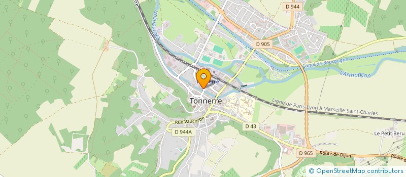 localisation de l'entreprise SPFPLARL KUZMIK  TONNERRE