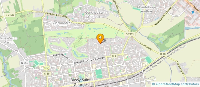 localisation de l'entreprise SPFPLARL LE CORE GASPALOU  BUSSY-SAINT-GEORGES