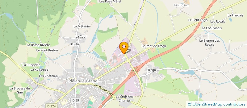 localisation de l'entreprise SPFPLAS BEL AIR  PLELAN-LE-GRAND