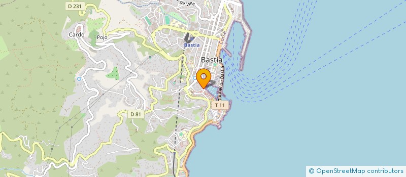 localisation de l'entreprise SPFPLAS BERTRAND CHIARELLI à BASTIA