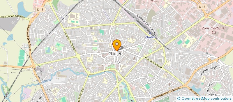 localisation de l'entreprise SPFPLAS CAB INVEST à CHOLET