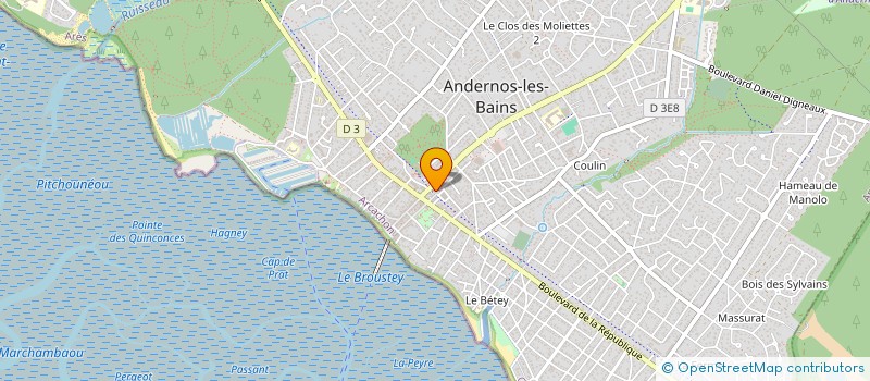 localisation de l'entreprise SPFPLAS CASTELNAU à ANDERNOS-LES-BAINS