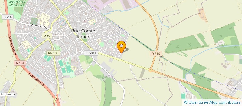 localisation de l'entreprise SPFPLAS DE PHARMACIENS D'OFFICINE GRAND CHENE ORMEAU à BRIE-COMTE-ROBERT