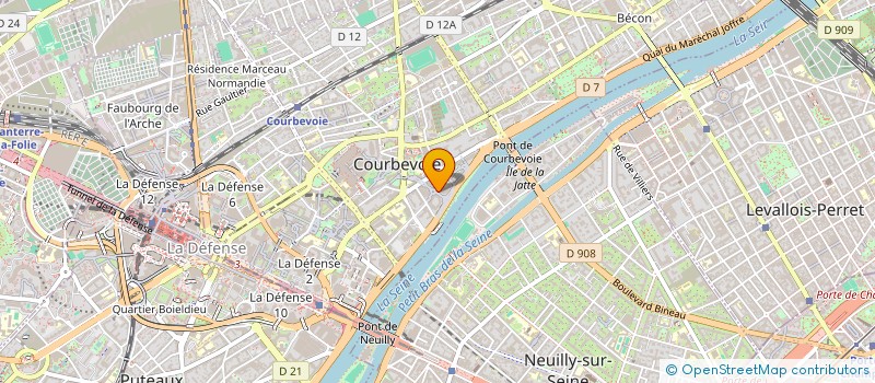 localisation de l'entreprise SPFPLAS DES 4 CHEMINS à COURBEVOIE