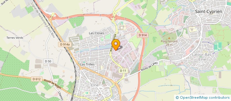 localisation de l'entreprise SPFPLAS DU DR NICOLAS CRESSOLE  ELNE