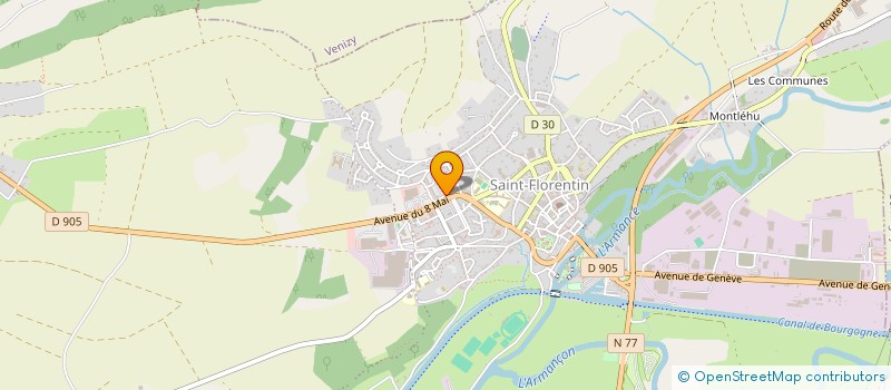 localisation de l'entreprise SPFPLAS DYNASTIE LE  SAINT-FLORENTIN