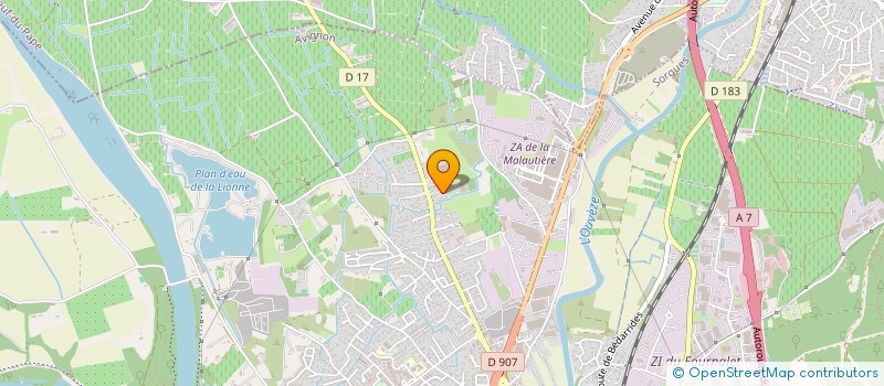 localisation de l'entreprise SPFPLAS MET AD VITAM  SORGUES