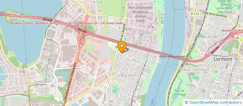 localisation de l'entreprise SPFPLAS SAINT LOUIS à BORDEAUX