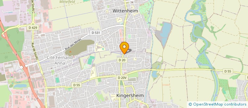 localisation de l'entreprise SPFPLP CR  KINGERSHEIM