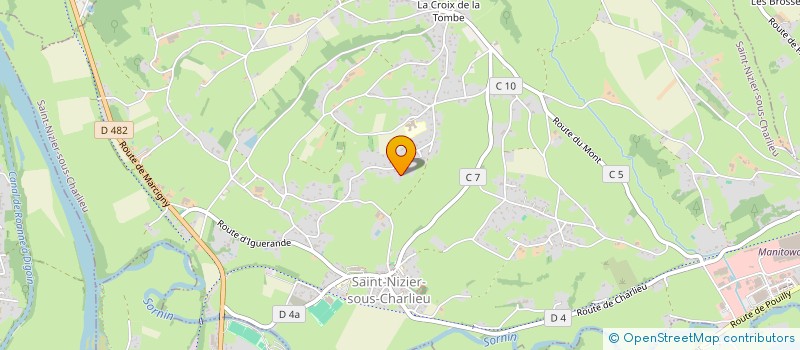 localisation de l'entreprise SPFPLSAS MALAJU  SAINT-NIZIER-SOUS-CHARLIEU