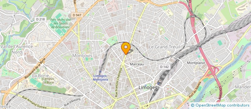 localisation de l'entreprise SPG à LIMOGES