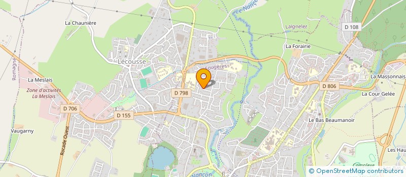 localisation de l'entreprise SPG  FOUGERES