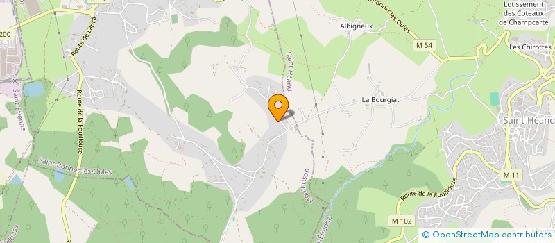 localisation de l'entreprise SPG INGENIERIE  SAINT-BONNET-LES-OULES