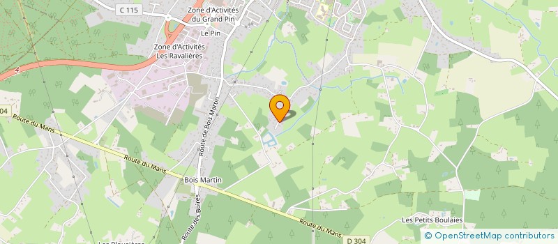 localisation de l'entreprise SPGH  CHANGE