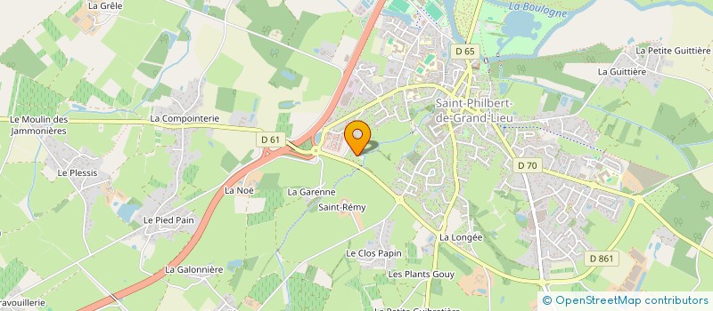 localisation de l'entreprise SPGL INFORMATIK à SAINT-PHILBERT-DE-GRAND-LIEU