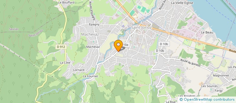 localisation de l'entreprise SPH  SAINT-JORIOZ