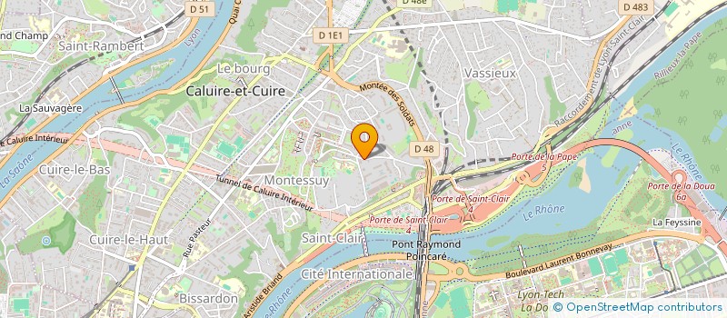 localisation de l'entreprise SPH BONY PANORAMA  CALUIRE-ET-CUIRE