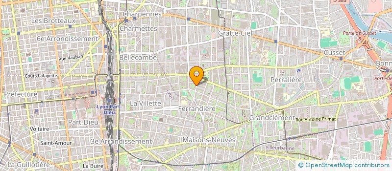 localisation de l'entreprise SPHAERA SPORTS  VILLEURBANNE