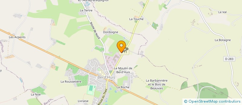 localisation de l'entreprise SPHAERAPLAS à BERD'HUIS