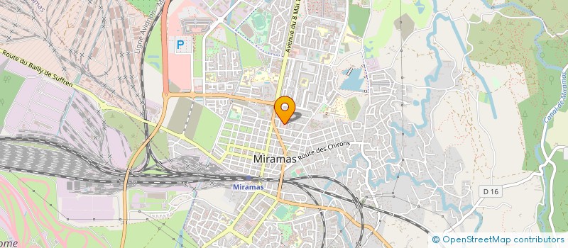 localisation de l'entreprise SPHERE à MIRAMAS