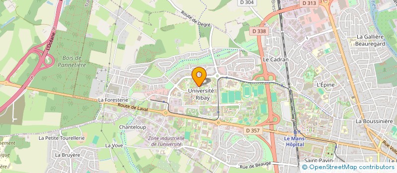 localisation de l'entreprise SPHERE-ASSOCIATION DES ANCIENS ELEVES DE L'ENSIM  LE MANS