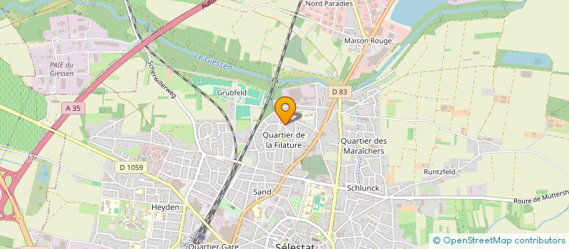 localisation de l'entreprise SPHERE IMMOBILIERE  SELESTAT