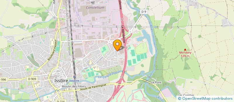 localisation de l'entreprise SPHERE MACVIN  ISSOIRE