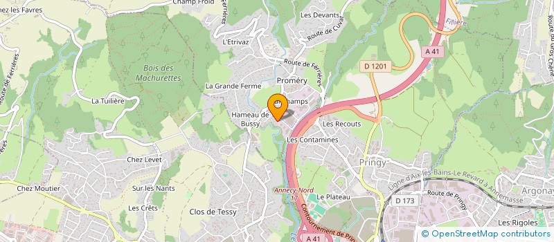 localisation de l'entreprise SPHERE SPORTS CLUB à ANNECY
