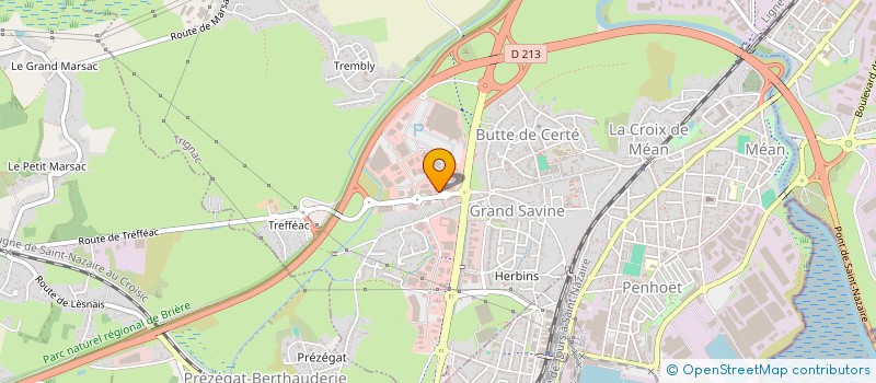 localisation de l'entreprise SPHERESUD  TRIGNAC