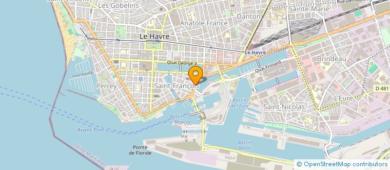 localisation de l'entreprise SPHERIO RUE DE BRETAGNE à LE HAVRE