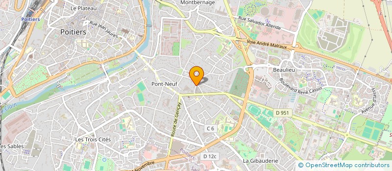 localisation de l'entreprise SPHERIZ à POITIERS