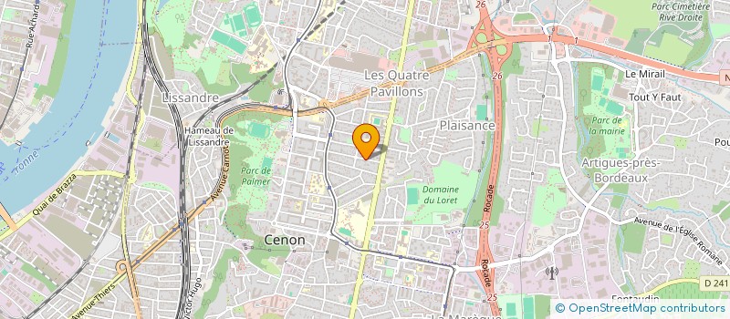 localisation de l'entreprise SPHINX à CENON