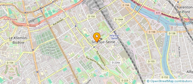 localisation de l'entreprise SPHYNX à IVRY-SUR-SEINE