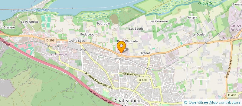 localisation de l'entreprise SPI SAP à CHATEAUNEUF-LES-MARTIGUES