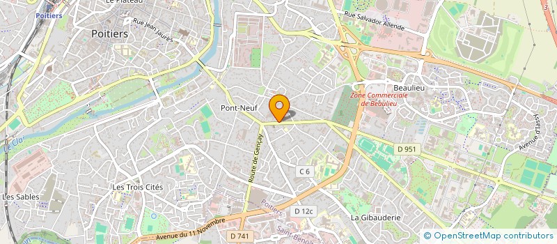 localisation de l'entreprise SPI (SOCIETE DE PUBLICITE IMMOBILIERE) à POITIERS