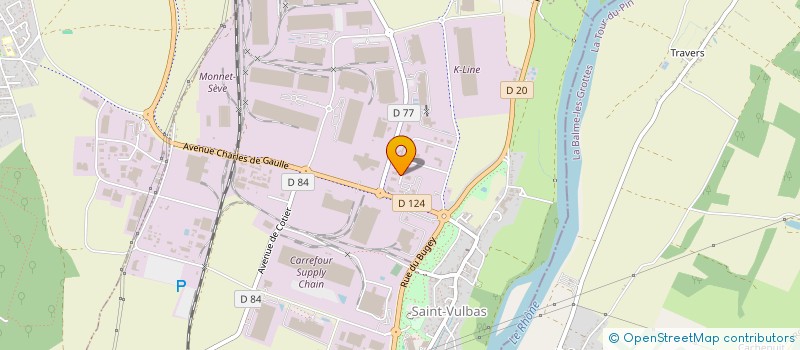 localisation de l'entreprise SPI2  SAINT-VULBAS