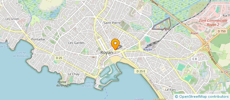localisation de l'entreprise SPIAGGIA  ROYAN