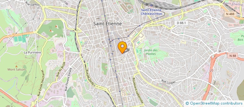 localisation de l'entreprise SPICE LOUNGE  SAINT-ETIENNE