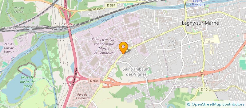 localisation de l'entreprise SPIDAUTO à LAGNY-SUR-MARNE