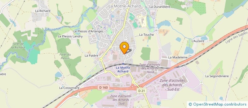 localisation de l'entreprise SPIDDIS PRESSE à LES ACHARDS