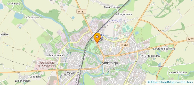 localisation de l'entreprise SPIDE CHAUVEAU à MONTAIGU-VENDEE