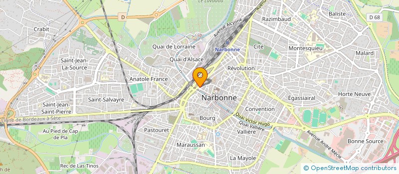 localisation de l'entreprise SPIDE PIZZA à NARBONNE