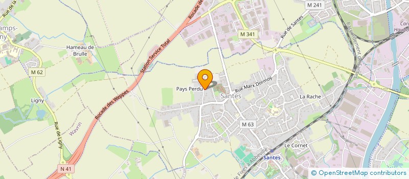 localisation de l'entreprise SPIDERMAN  SANTES