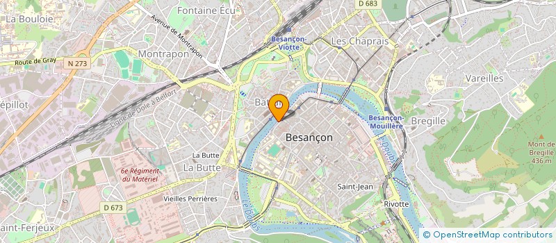 localisation de l'entreprise SPIDY à BESANCON