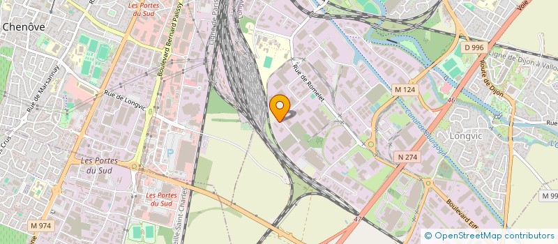 localisation de l'entreprise SPIE BATIGNOLLES CUROT à LONGVIC