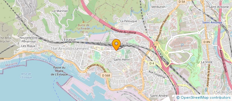 localisation de l'entreprise SPIE BATIGNOLLES ENERGIE GRAND SUD à MARSEILLE