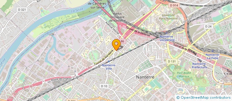 localisation de l'entreprise SPIE BATIGNOLLES GENIE CIVIL  NANTERRE