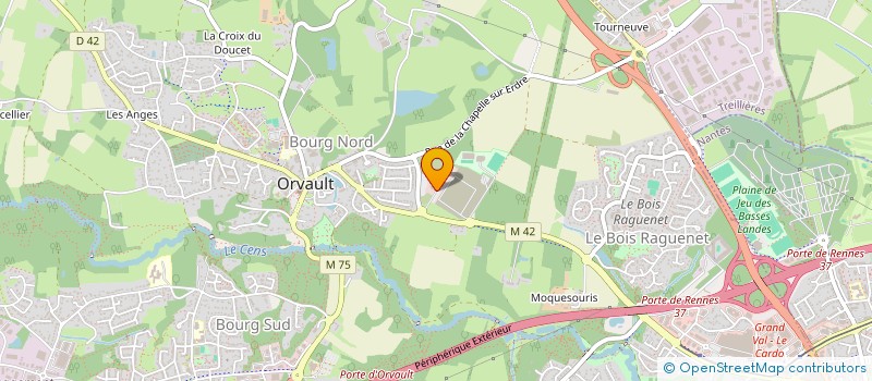 localisation de l'entreprise SPIE BATIGNOLLES GRAND OUEST à ORVAULT