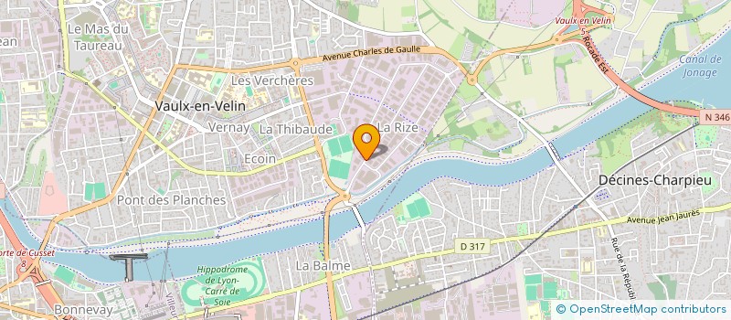 localisation de l'entreprise SPIE BATIGNOLLES SOLUTIONS INDUSTRIELLES  DARDILLY