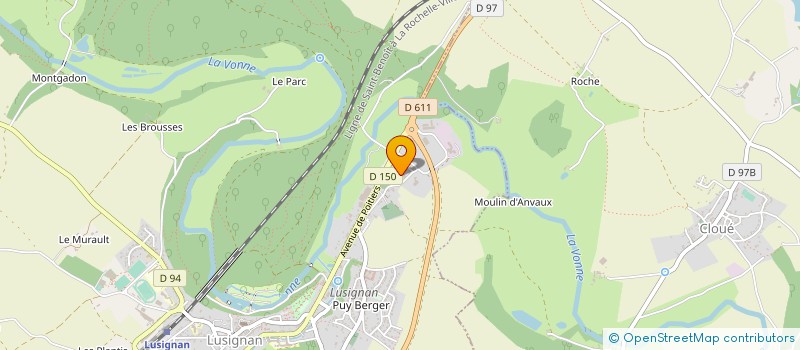 localisation de l'entreprise SPIE BATIGNOLLES TP POITOU-CHARENTES  LUSIGNAN